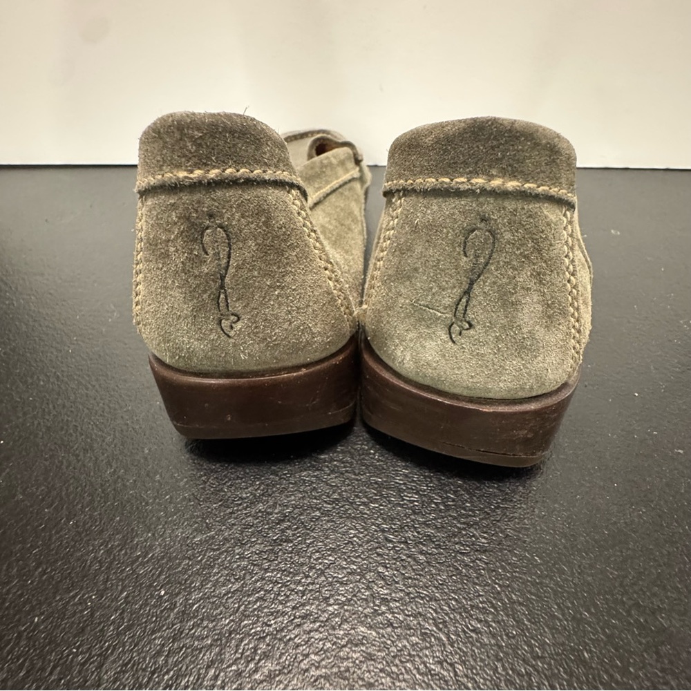 🌿 Vintage Cole Haan Country Olive Suede Loafers – Size 7B - Picture 6 of 11